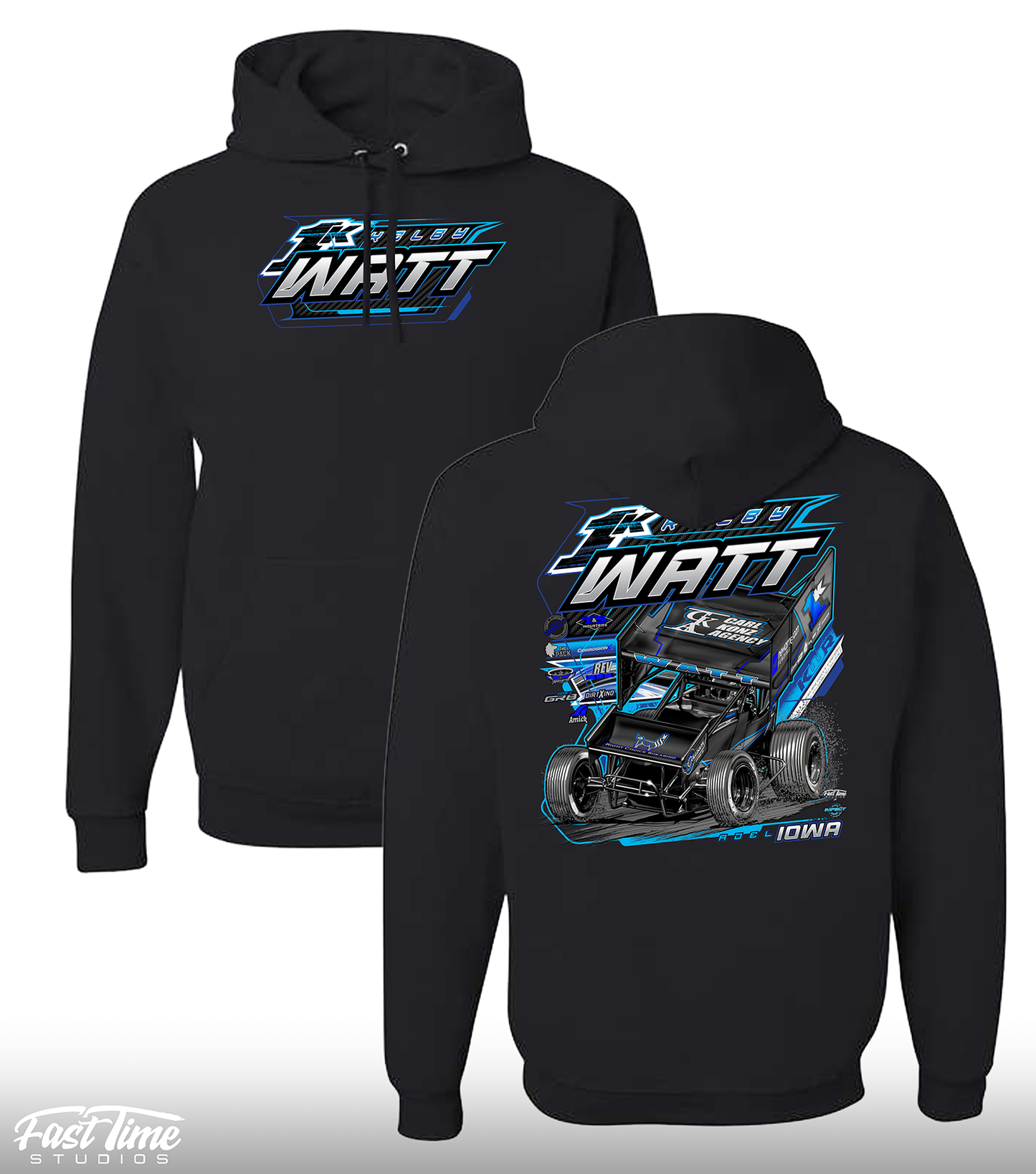 2025 Car Design YOUTH Hoodie Black